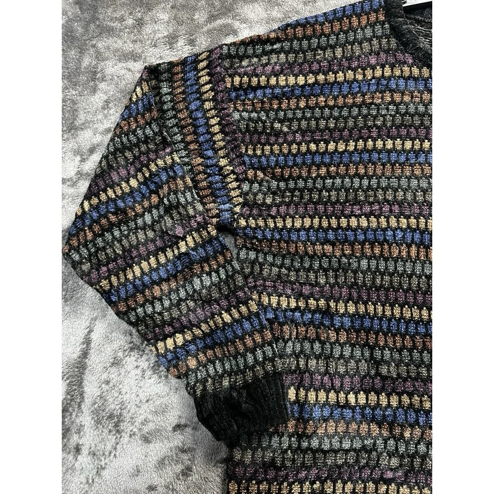 Geoffrey Beene Men's XL Vintage Textured Knit Sweater Made In Korea